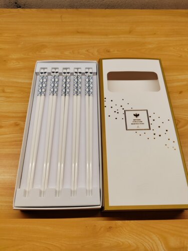 俄皇骨瓷筷子5双浅蓝+5双粉
