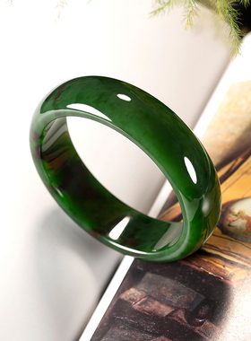 【御府】俄罗斯碧玉手镯 内径58.5mm 74.2克