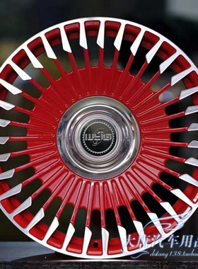 19/20/21寸适用法拉利捷豹XJL XF奔驰宝马红色网红悬浮盖锻造轮毂