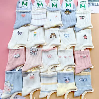 关注店铺有特惠！绵花王国女袜秋
