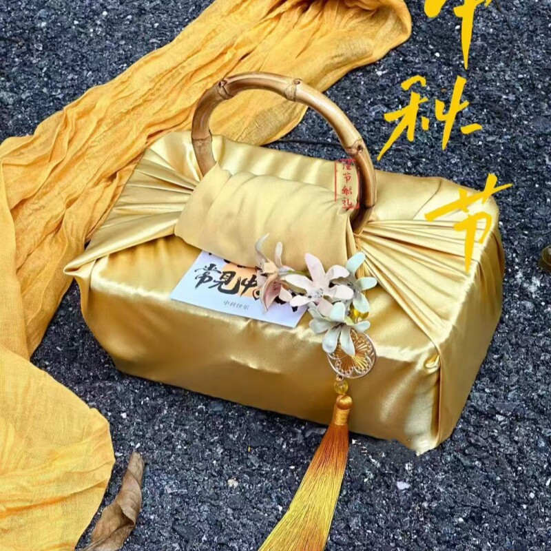 中秋月饼包布国风纯色风吕敷包装布便当包裹布礼盒甜品包袱布