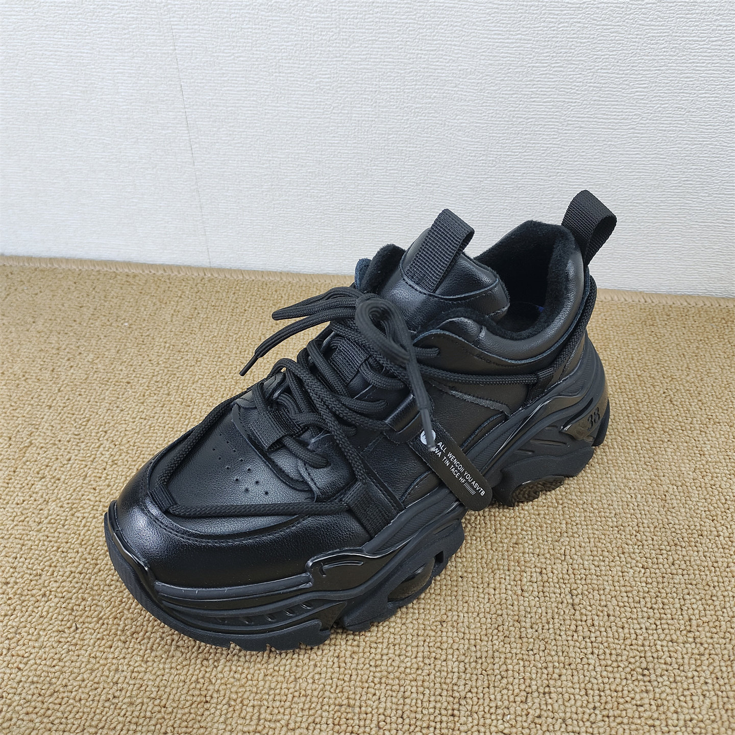 断码处理真皮厚底老爹鞋系带运动休闲鞋时尚百搭女鞋透气增高潮流,女鞋,老爹鞋,淘宝优惠券,粉丝福利购,淘宝优惠卷