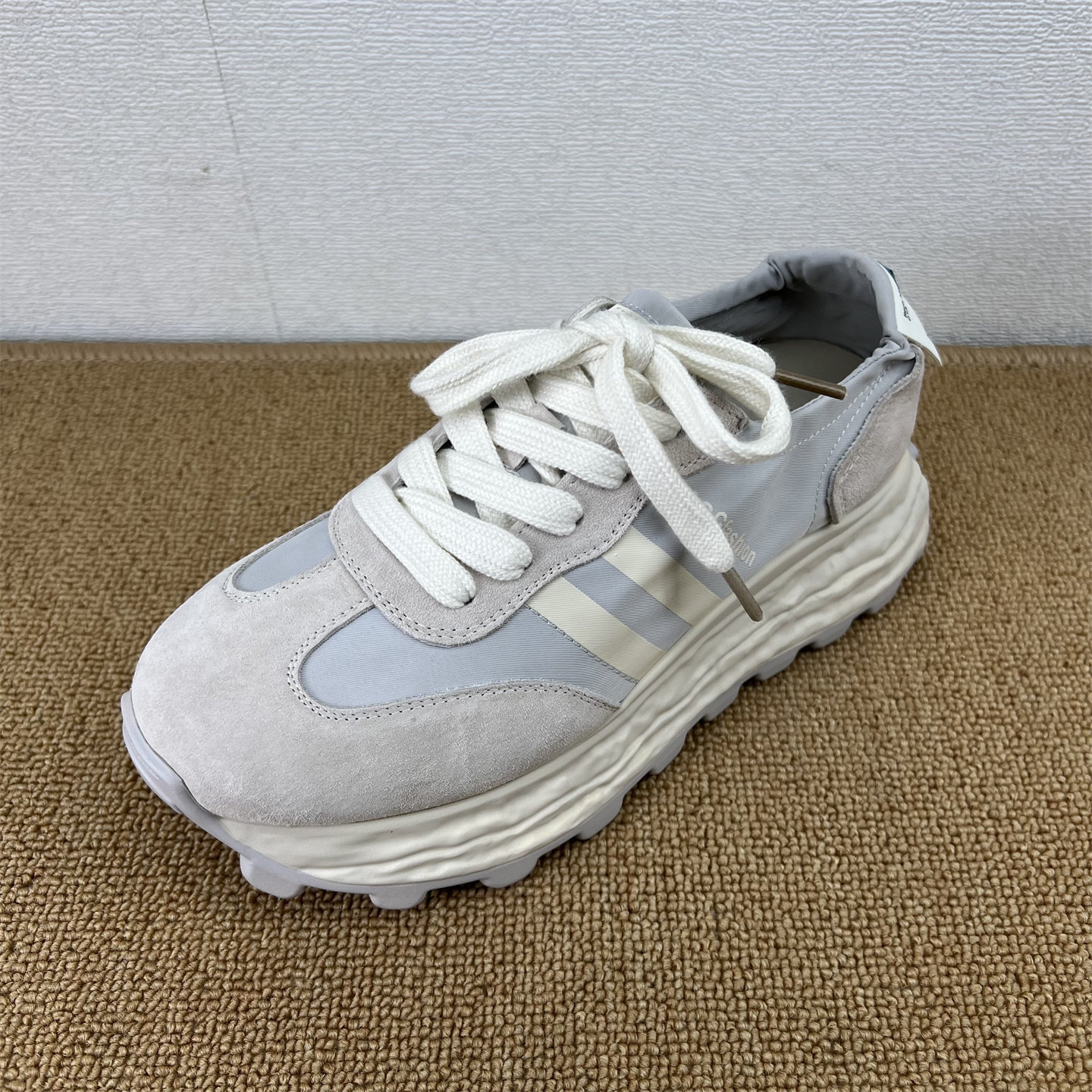 增高厚底休闲运动鞋透气百搭小个子德训鞋真皮系带女鞋圆头低帮潮,女鞋,老爹鞋,淘宝优惠券,粉丝福利购,淘宝优惠卷