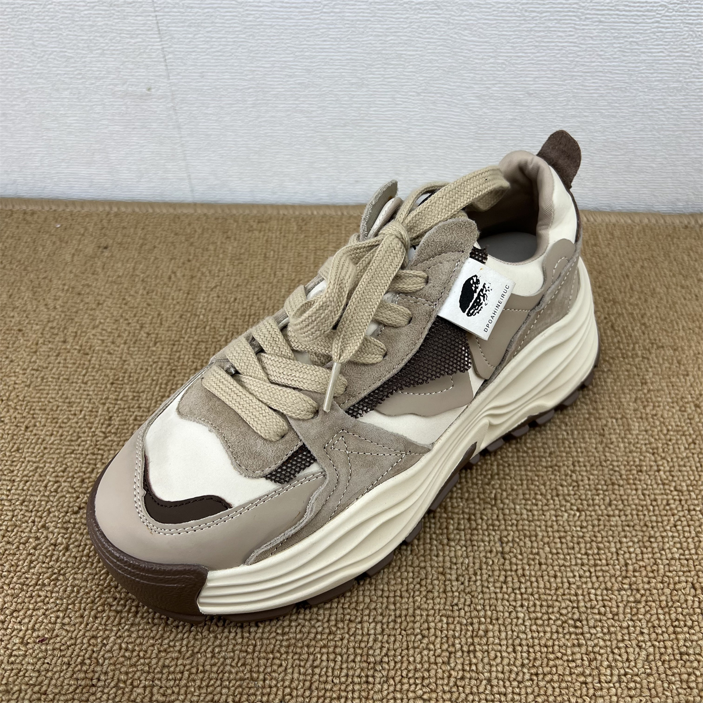 真皮厚底老爹鞋百搭休闲运动鞋