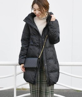 日本原单外贸SHIPS高端轻薄中长保暖甜美气质羽绒服新款女