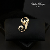 别针款 固定衣服胸花3835 饰毛衣开衫 蝎子高端配饰品胸针男士 西服装