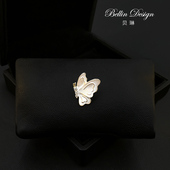 白色蝴蝶防走光胸针扣衬衫 配饰5800 胸口固定衣服神器精致高档西装