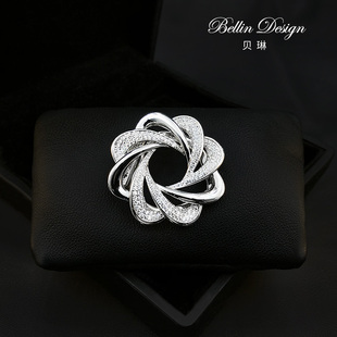 奢华两用丝巾扣环胸针高档百搭配饰女衣角打结扣下摆固定3592