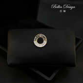 衣领装 个性 设计感圆形小胸针男女西服领针免缝防走光扣衬衫 饰3660