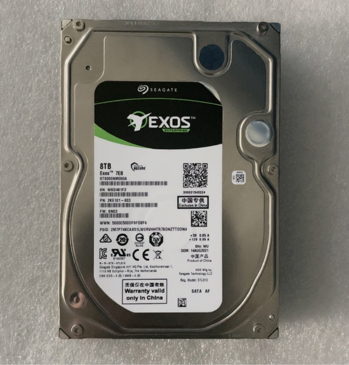 全新希捷8T 拆机盘SATA ST8000NM000A  保一年