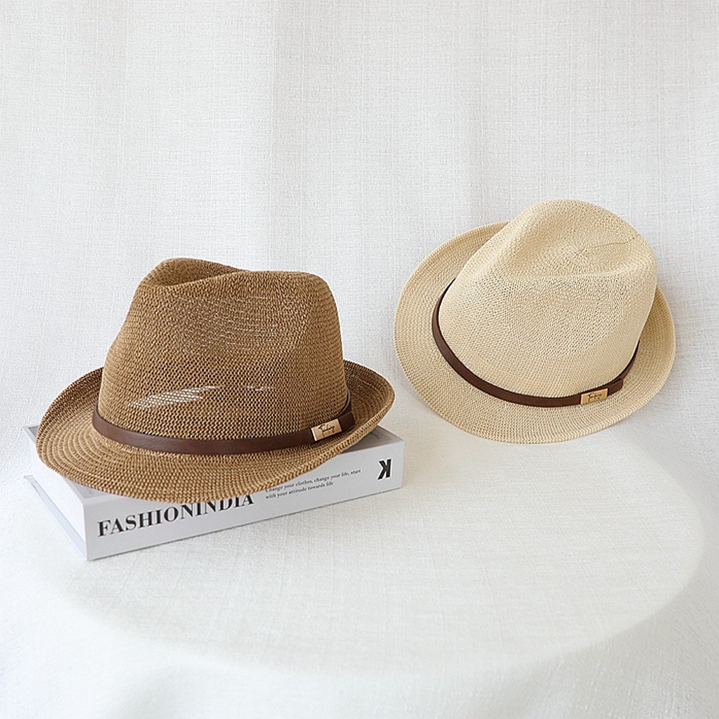 夏季新款小清新礼帽清凉透气欧美风时尚卷边爵士草帽遮阳防紫外线,服饰配件/皮带/帽子/围巾,帽子,淘宝优惠券,粉丝福利购,淘宝优惠卷