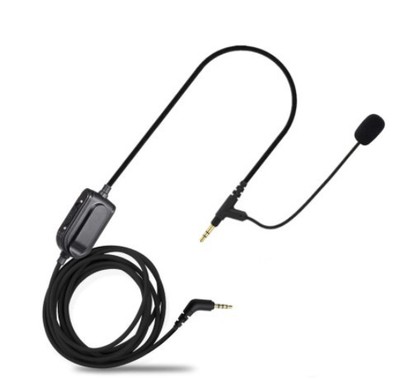 VoIP Headphone Cable with Microphone for Boompro Gaming