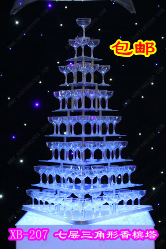 2022新款婚庆舞台道具七层三角形