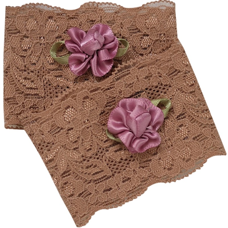 SPRING AND AUTUMN THIN SHORT STRETCH LACE WRIST BRACE FEMALE SCAR TATTOO BREATHABLE WRIST COVER BIG ARM ELBOW ARM ARM