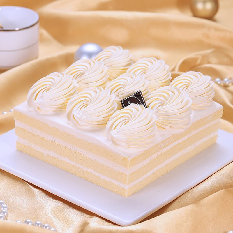 厦门订向阳坊生日蛋糕夫妻二十周年结婚纪念日奶油方形蛋糕