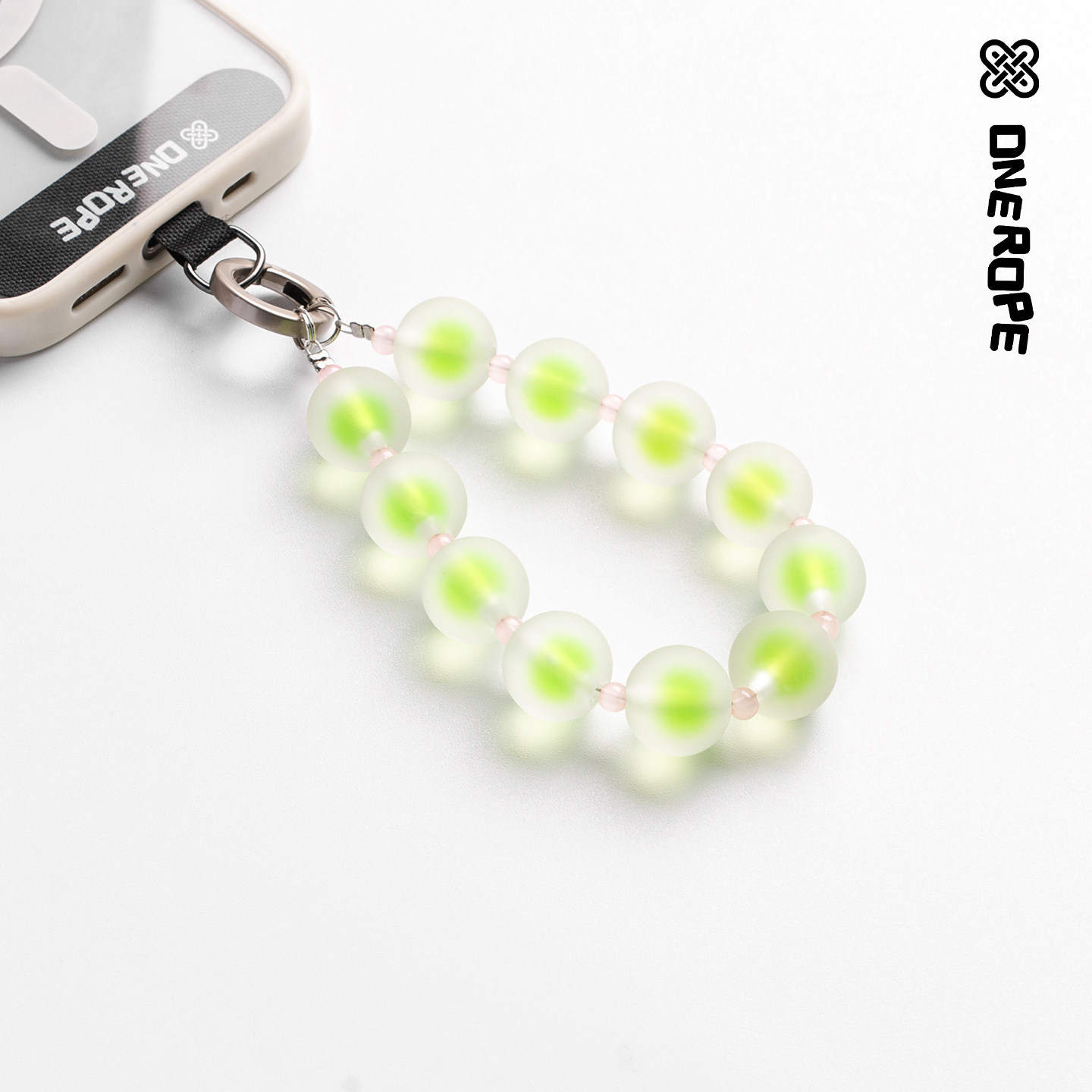 夏日青提渐变磨砂气泡手机挂绳