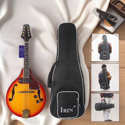 藏族乐器日落色云杉木电声曼陀铃