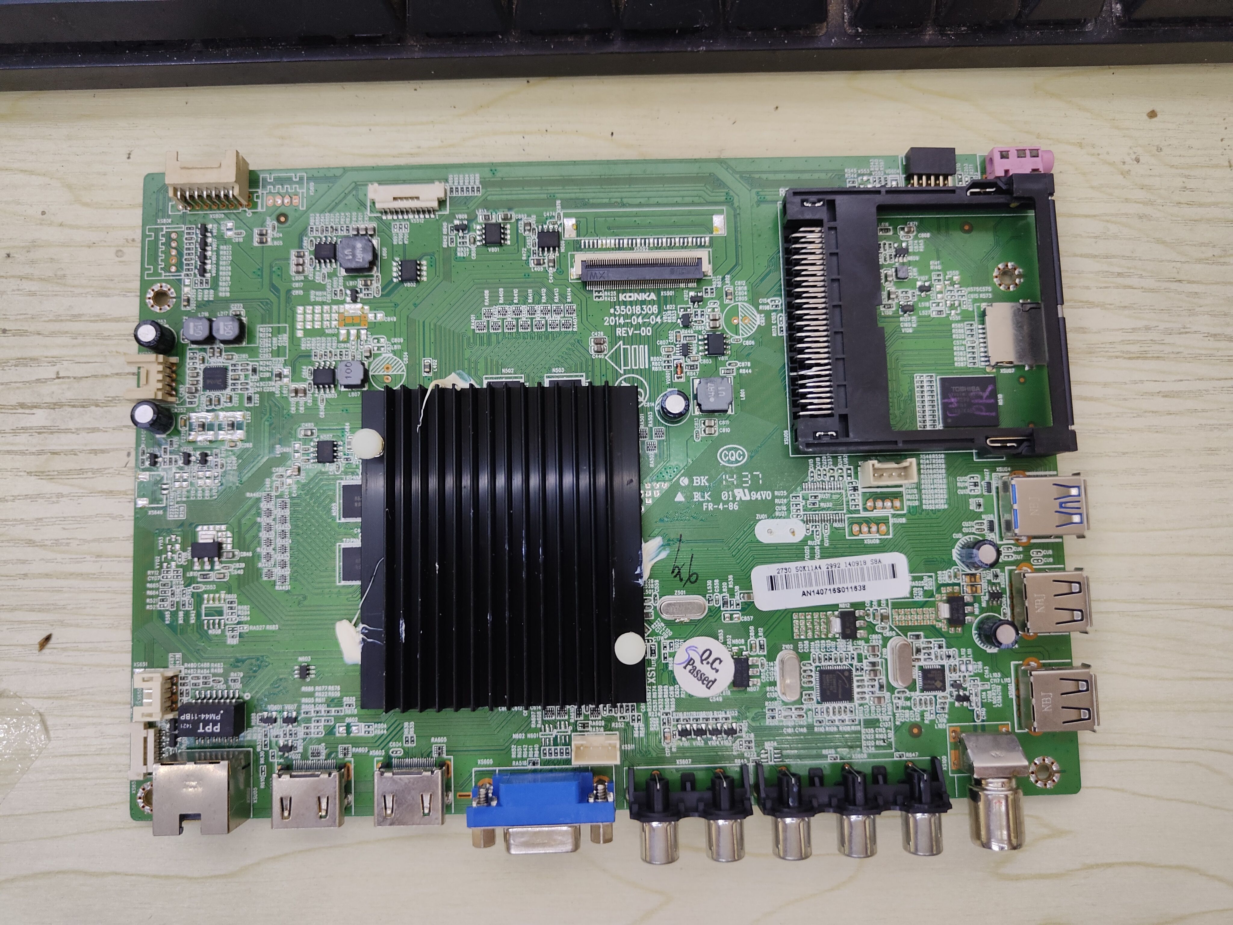 原装康佳LED50K11A主板35018306 2730 V500HJ1-LEB