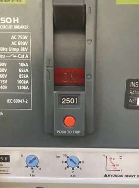 售前咨询HYUNDAI UPB250H MOLDED CASE CIRCUIT BREAKER 250I MTM