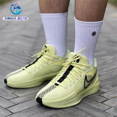 耐克Nike女子银绿色篮球鞋