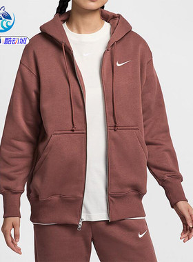 耐克Nike连帽宽松加绒夹克外套