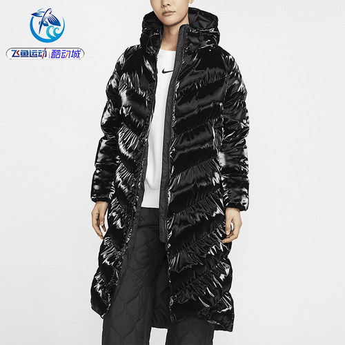 耐克Nike女子长款棉服外套
