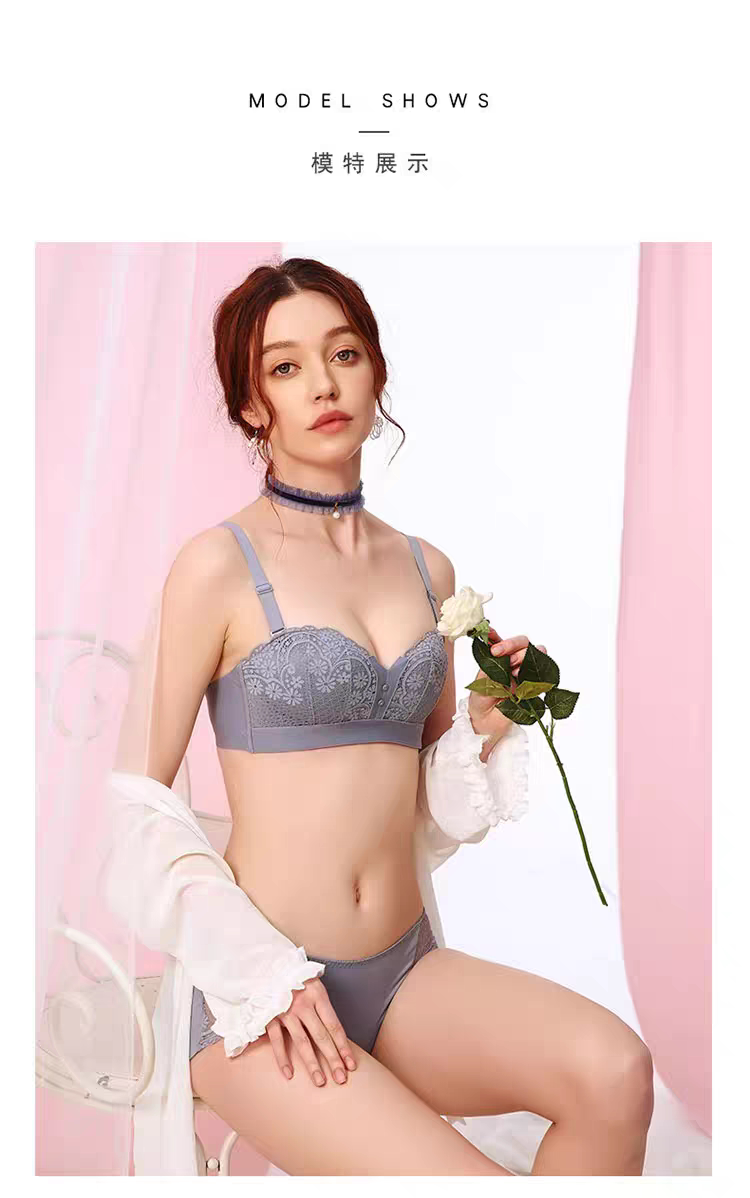 8201无钢圈AB杯通用半杯礼服杯调整定型聚拢内衣性感文胸可拆肩带