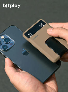 bitplay适用于苹果iphone16e磁吸卡包MagSafe支架卡包配件15promax磁铁配件兼容桌面便携隐形背帖夹14plus