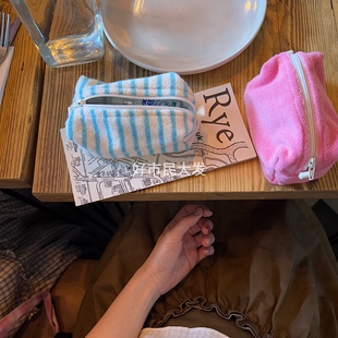 好市民大发 自制毛巾料大容量便携式ccd收纳包口红气垫旅行洗漱包