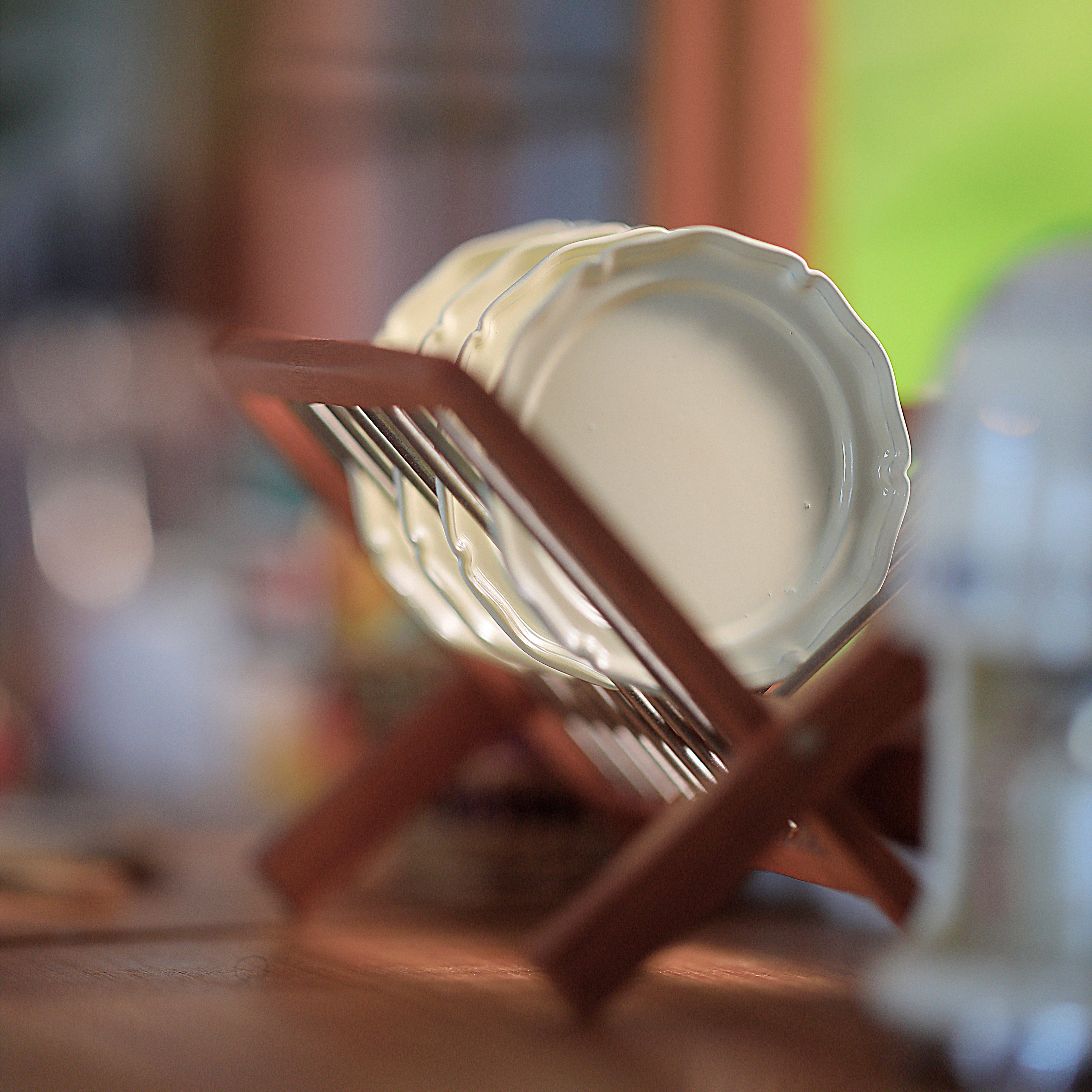 【DIY】法式复古象牙金属圆盘椭圆餐盘配件  bjd微缩家具