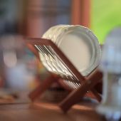 bjd微缩家具 复古象牙金属圆盘椭圆餐盘配件 DIY 法式