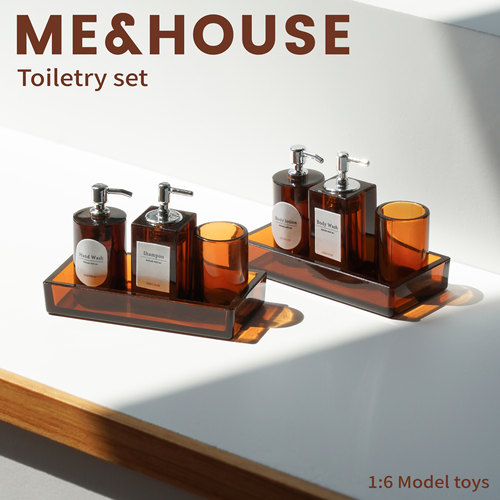玩具】乳液瓶分装瓶洗发水沐浴乳浴室卫生间 6分bjd微缩娃屋摆件
