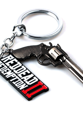 PS4游戏周边荒野大镖客2救赎Red Dead: RedemptionⅡ钥匙扣挂件