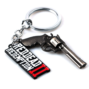 PS4游戏周边荒野大镖客2救赎Red Dead: RedemptionⅡ钥匙扣挂件