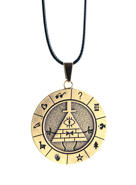 怪诞小镇Gravity Falls比尔Bil时光吊坠项链纪念礼物钥匙链现货