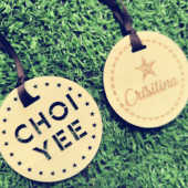 木质行李牌挂饰英文名字装 饰牌字母书包挂牌婚礼伴手礼卡片牌定制