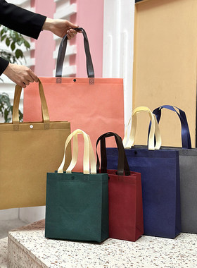 按扣无纺布手提袋服装店礼品