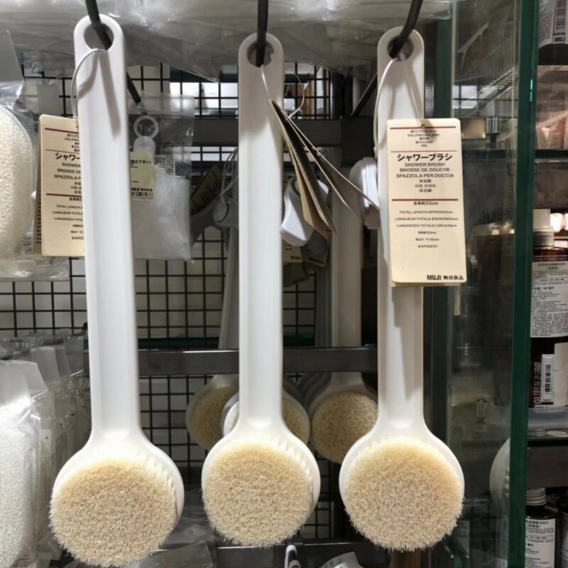 无印系列搓背洗澡刷长柄软毛沐浴刷子搓澡擦后背去角质痘搓泥神器