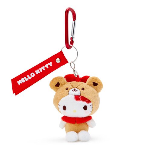 日本正版hellokitty好朋友换装小香姆熊凯蒂猫毛绒公仔挂件登山扣