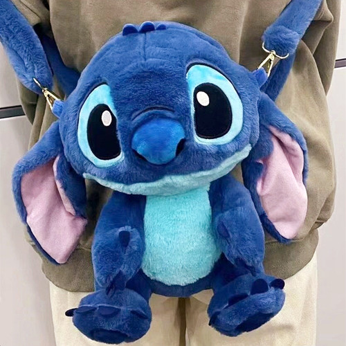 Stitch迪士尼正版史迪奇毛绒公仔双肩包斜挎单肩包史迪仔书包玩偶