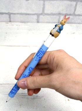 Peter Rabbit日本制造正版彼得兔公仔手办圆珠笔比得兔黑色芯文具