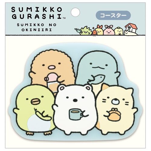 日本限定正版角落生物桌面杯垫水杯PVC防烫隔热垫家居装饰sumikko