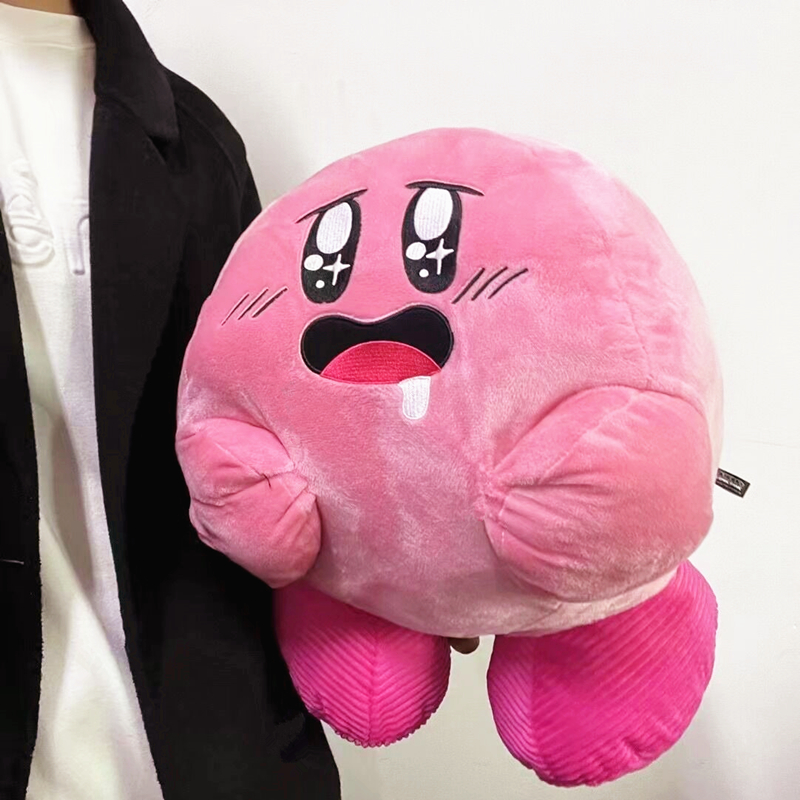特价日本正版kirby星之卡比表情包流口水毛绒公仔玩偶大抱枕玩具