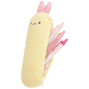 日本正版 角落生物天使偶像炸虾尾毛绒笔袋文具盒化妆包袋sumikko