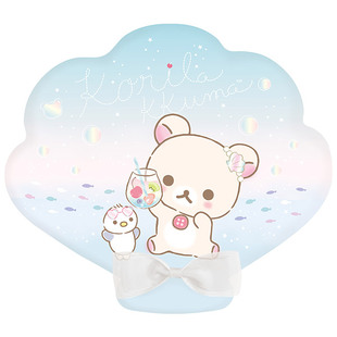 现货日本正版轻松熊妹妹梦幻企鹅贝壳造型毛绒抱枕靠垫rilakkuma