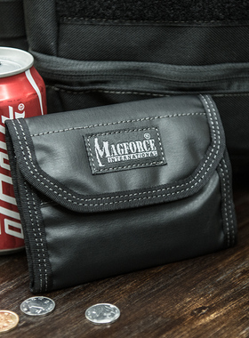 MAGFORCE台马时尚皮质感钱包男女多功能0269短钱包黑色