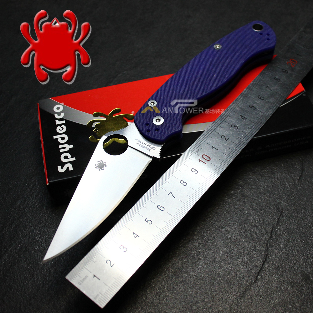 美国SPYDERCO蜘蛛C81 Para-Military系列折刀S45VN/S110V粉末钢刃-封面