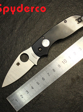 美国Spyderco蜘蛛C152系列CTX-XHP高级粉末钢EDC小折刀日月同辉款