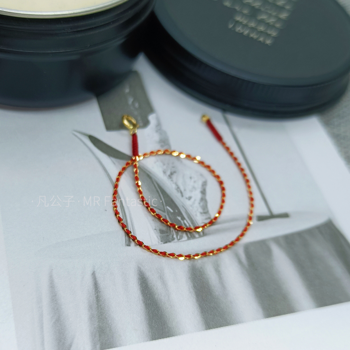 小众定做18K金进口超细脚链极闪