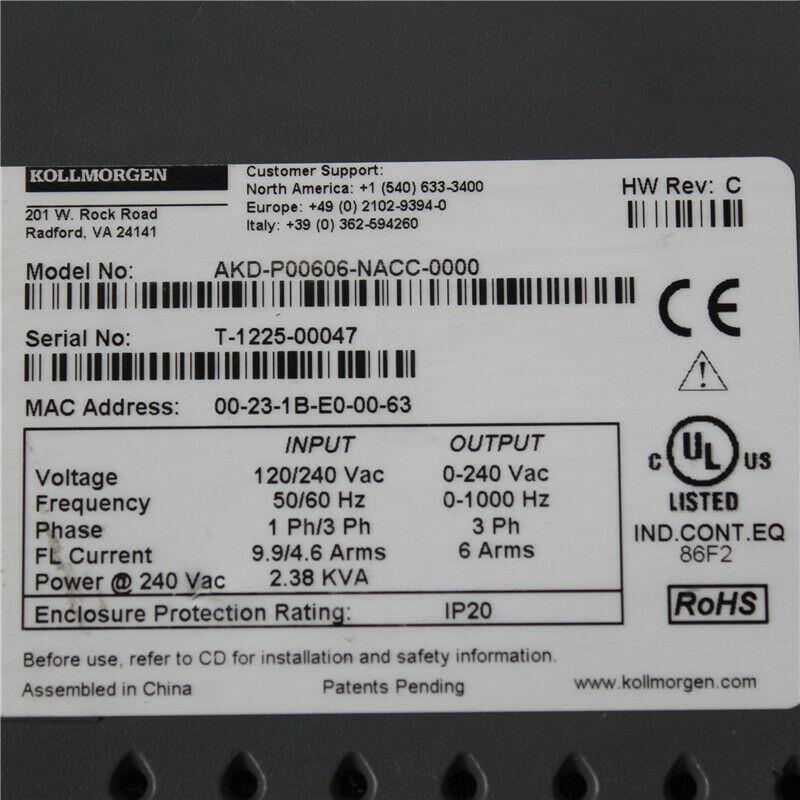 议价Kollmorgen AKD-P00606-NACC-0000